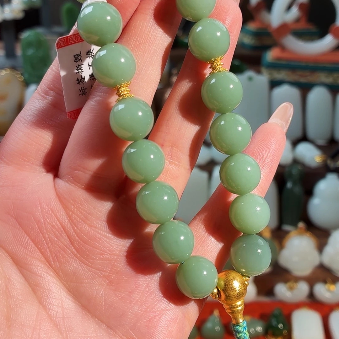 唉***呀和田玉未镶嵌手串