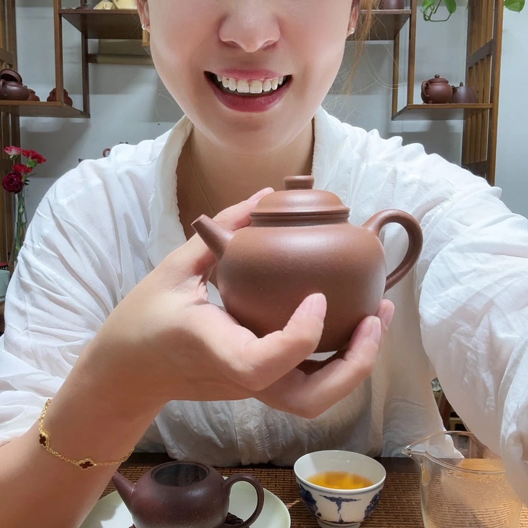 天***空紫砂茶壶半手工180cc