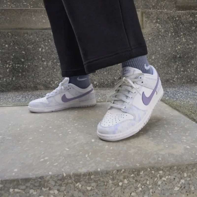 耐克官方正品 Dunk Low OG 女子「脉冲紫」大理石纹运动鞋DM9467500