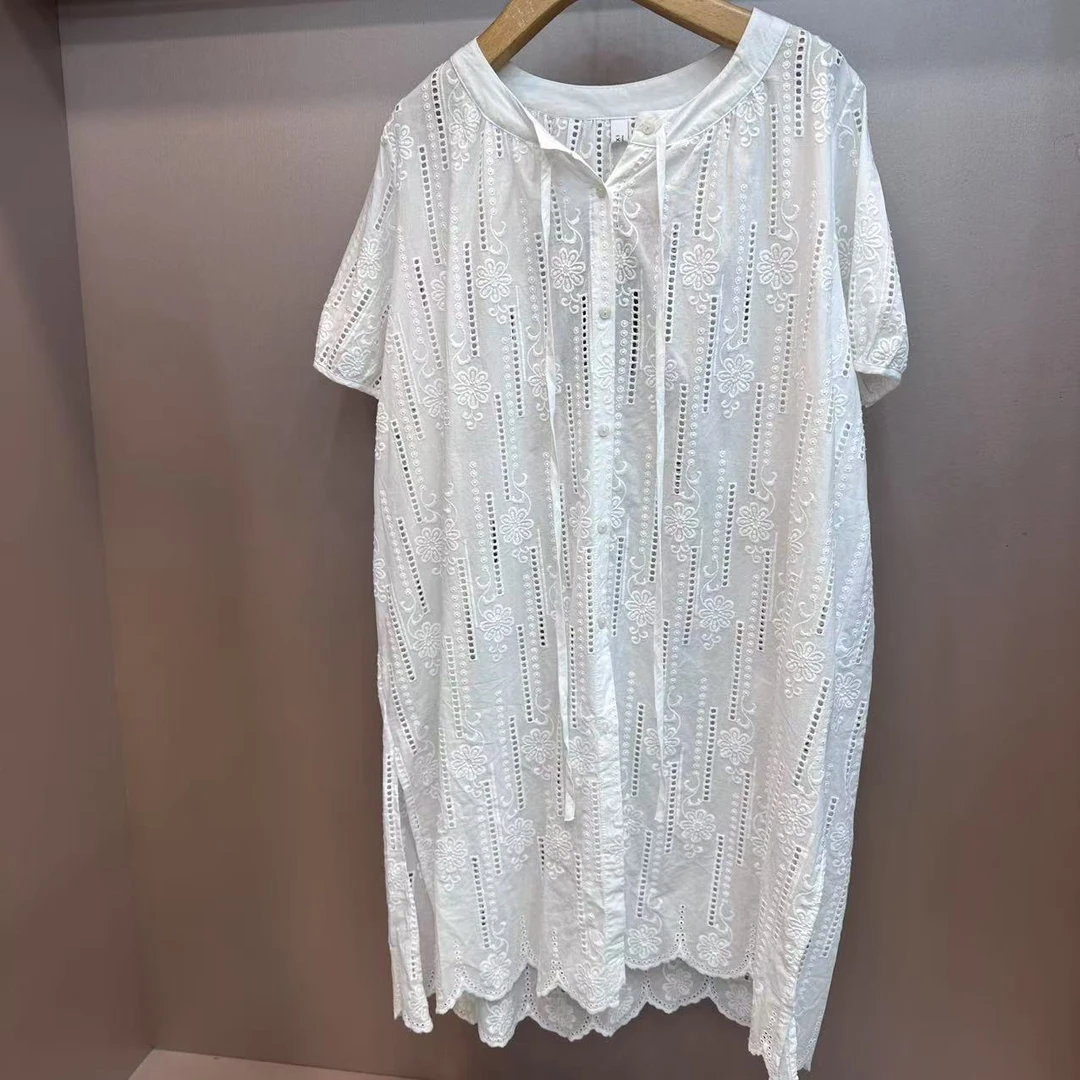 S8431 百搭蕾丝连衣裙女装镂空款