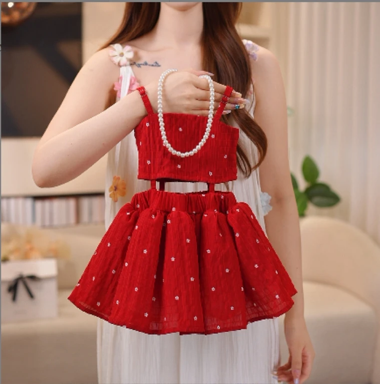 【美】小糯米新款2025洋气女孩蓬蓬裙女童连衣裙公主风夏季