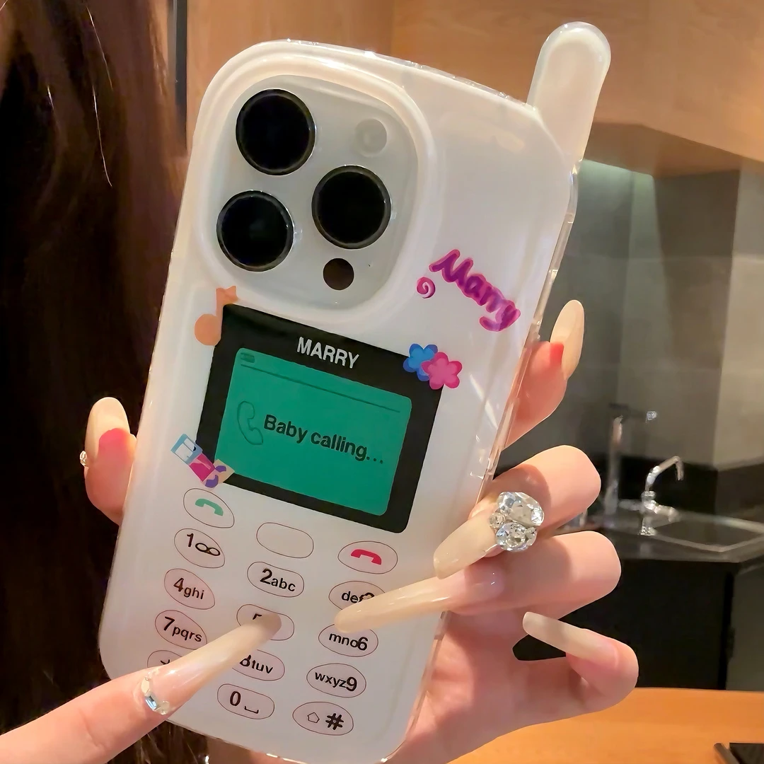 ZMGX电话机大哥大适用iPhone16pro手机壳苹果15promax小众14/13套