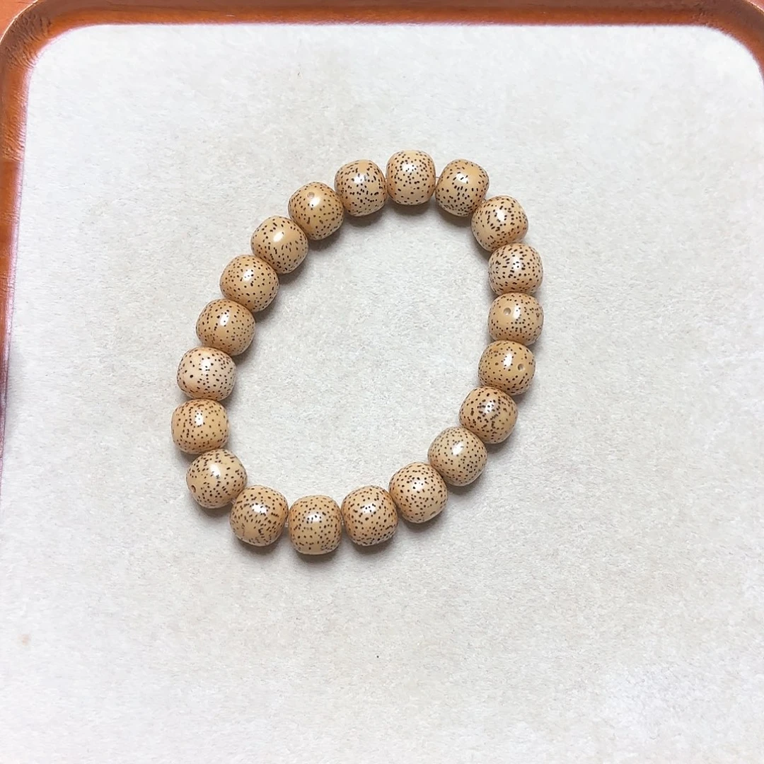 星月菩提手串11鸡油黄星月手串
