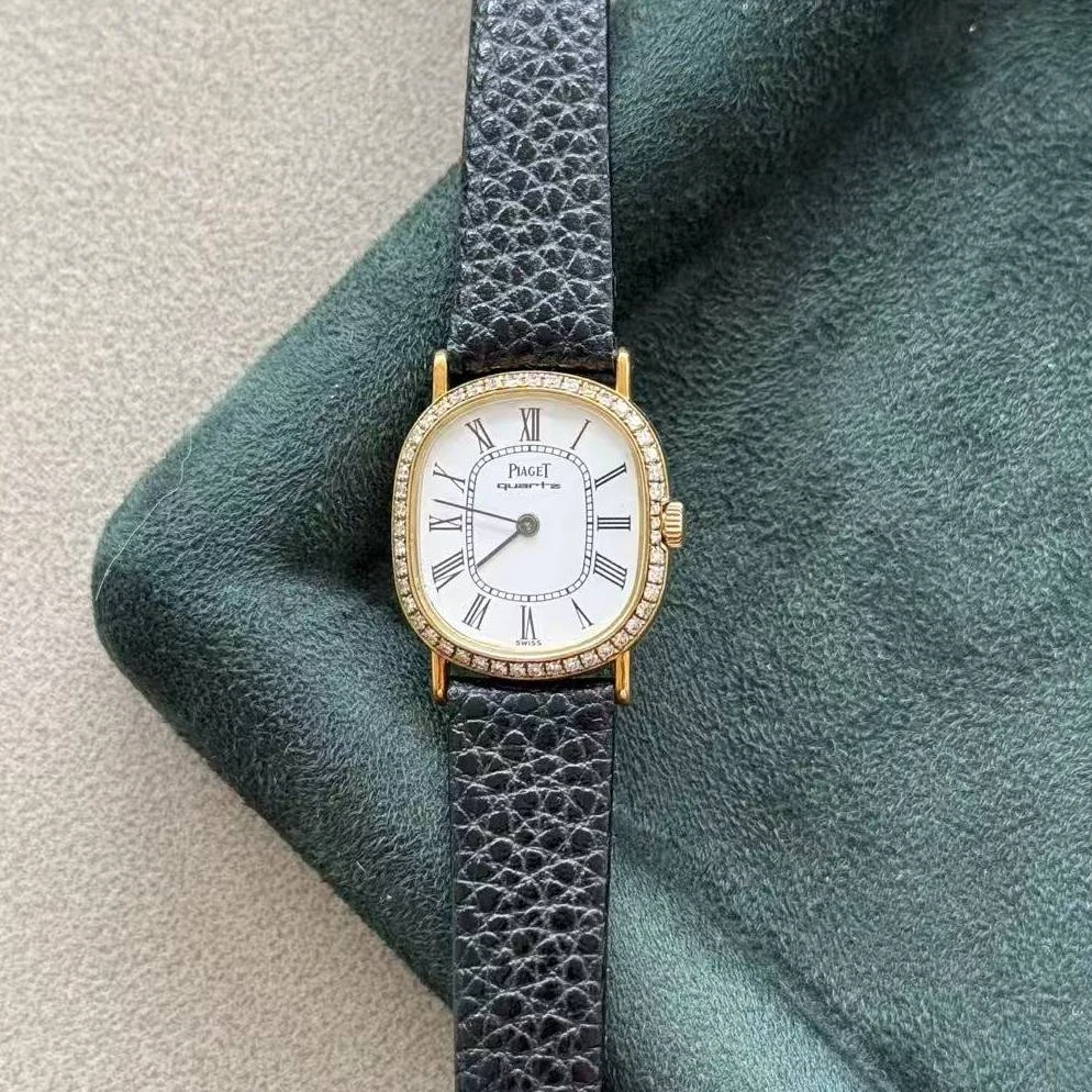 95新 Piaget/伯爵 18K金/后镶钻/石英女表名表优雅经典