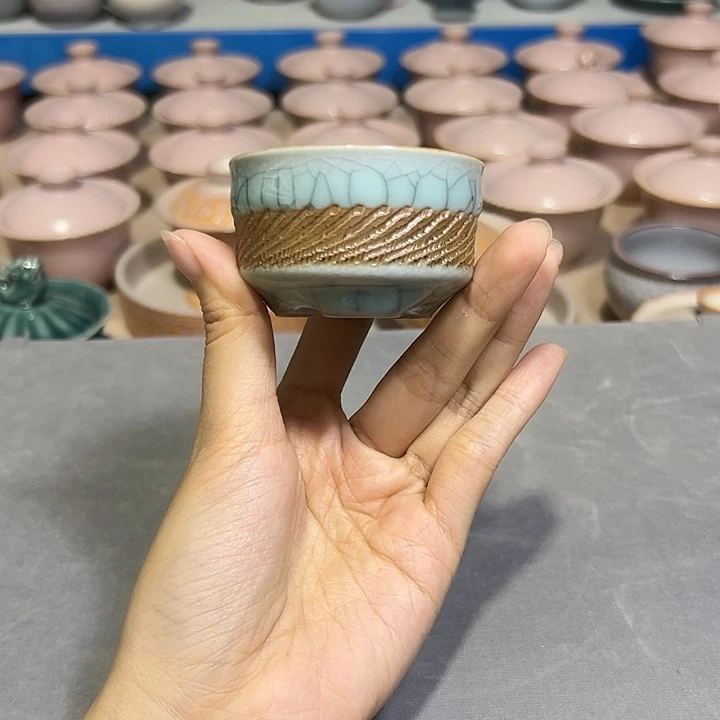 龙泉云间青瓷小米茶器