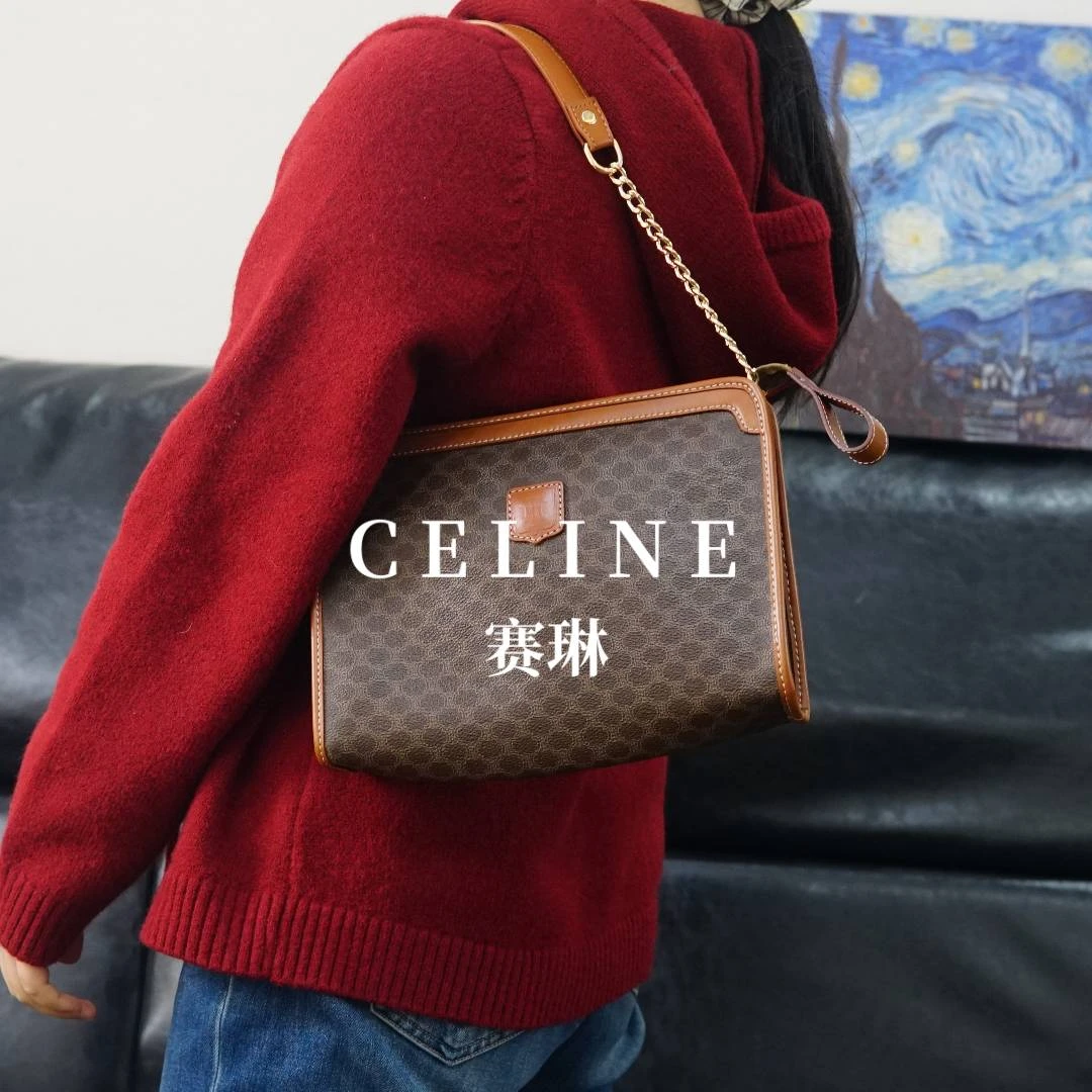 95新 Celine/思琳 老花单肩包/WJ12226369/6369