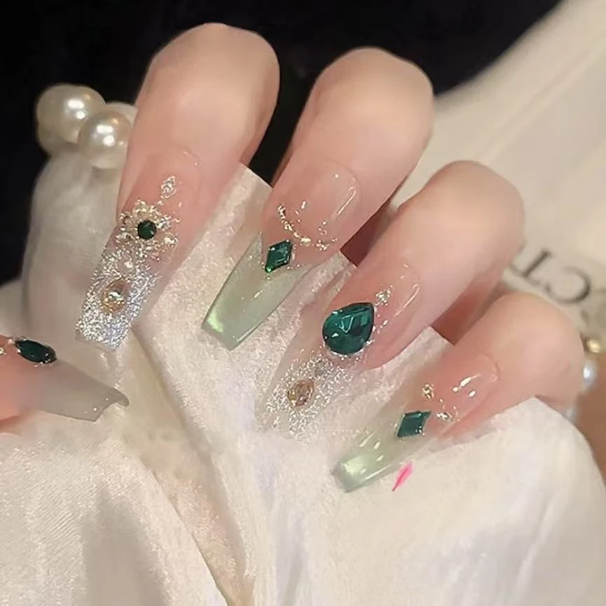 阿拉丁/美甲店手工美甲/不透甲/可重复使用/掉钻包补