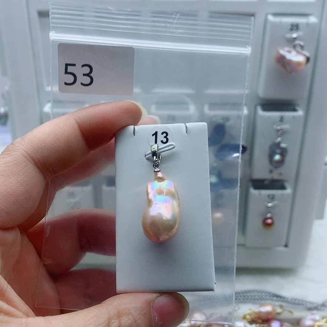 淡水珍珠合金吊坠(不含链)