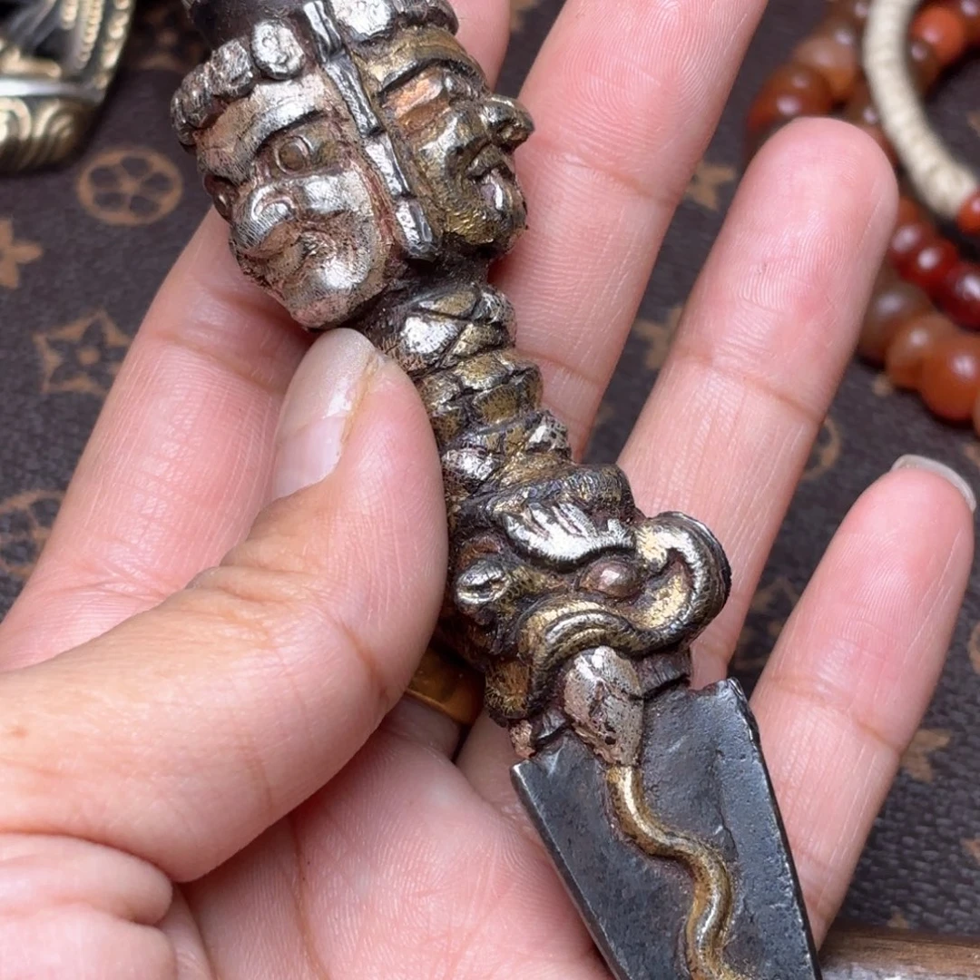 铜星月菩提吊坠项链