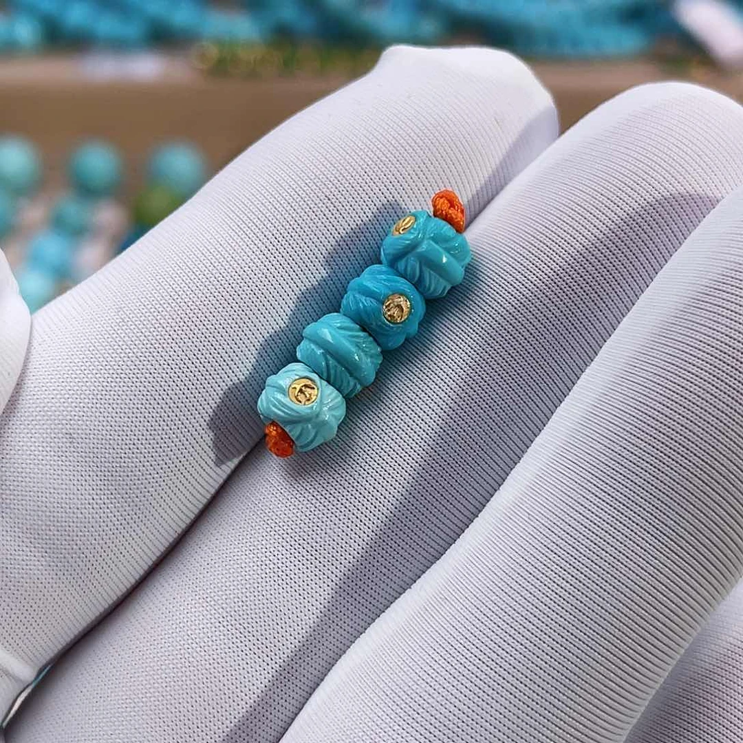 绿松石珠宝奇石未镶嵌红**姐