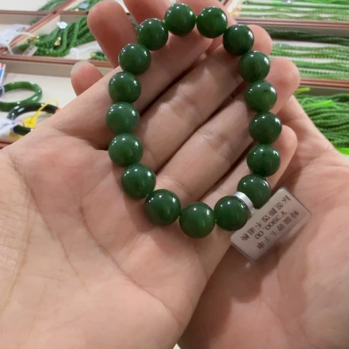 和田玉未镶嵌手串新疆碧玉手串