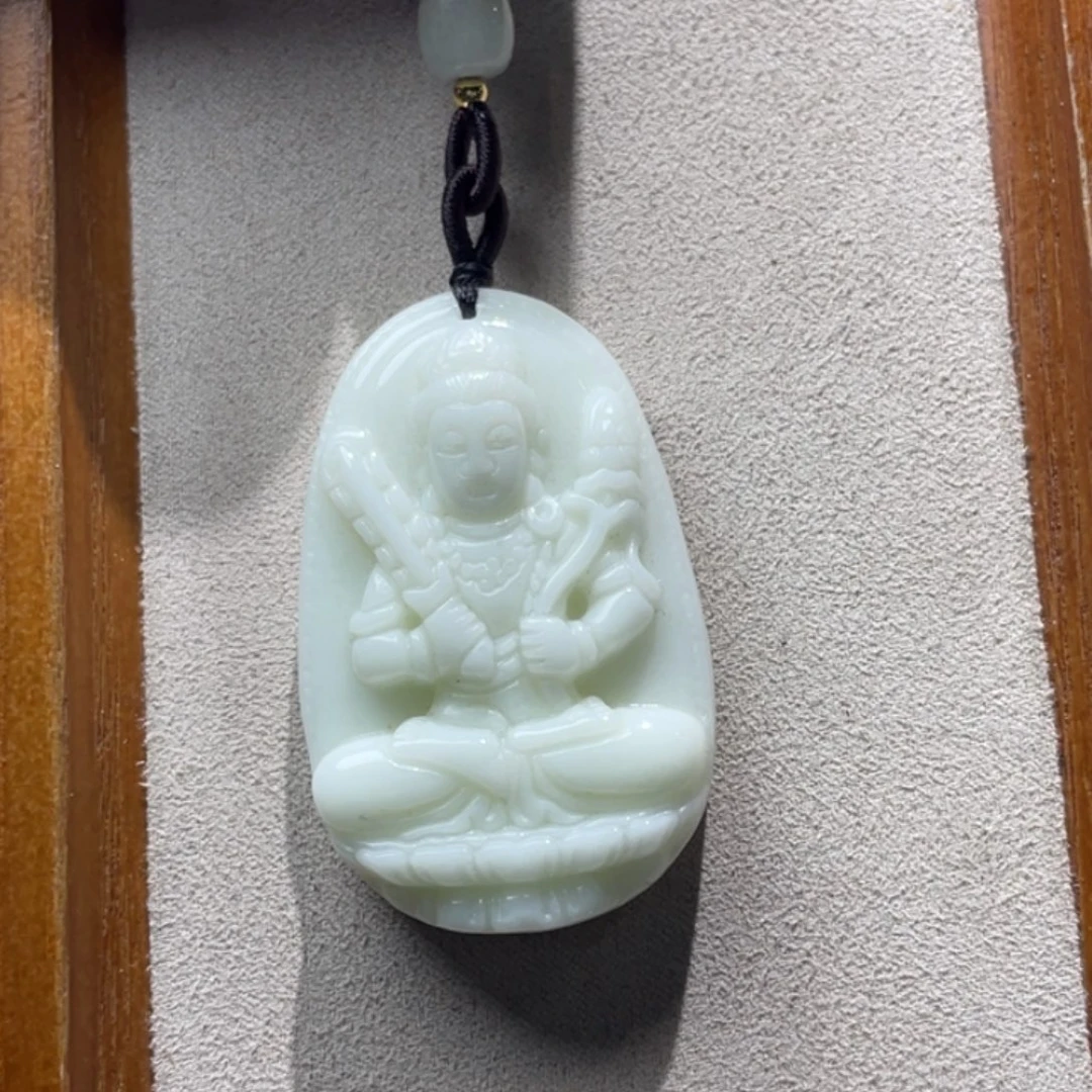 蓝田玉（蛇纹石化大理石玉）颈饰未镶嵌【****