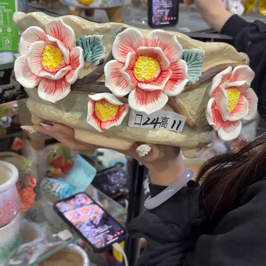 本场直播满百送个盆