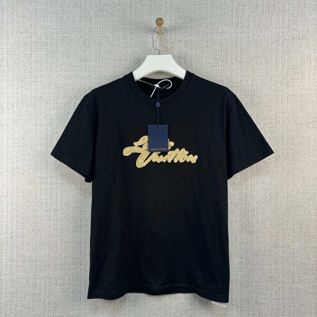 未使用 LouisVuitton/路易威登 SS25草写刺绣字母短袖/尺码L/9421