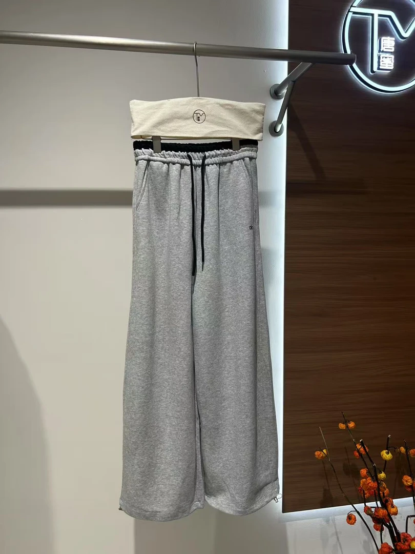 9908卫裤潮流宽松松紧带裤子吸湿排汗休闲裤情侣运动长裤高腰