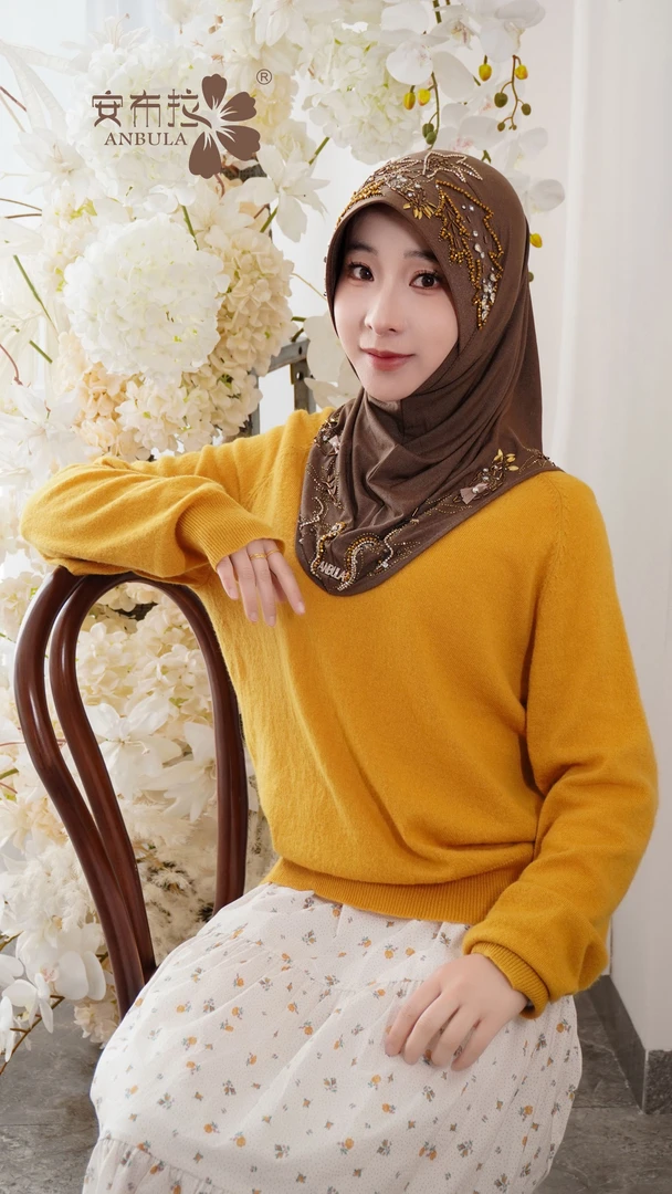 【安布拉】流光未央 百搭仙气高级气质 方便长巾帽子款休闲时尚