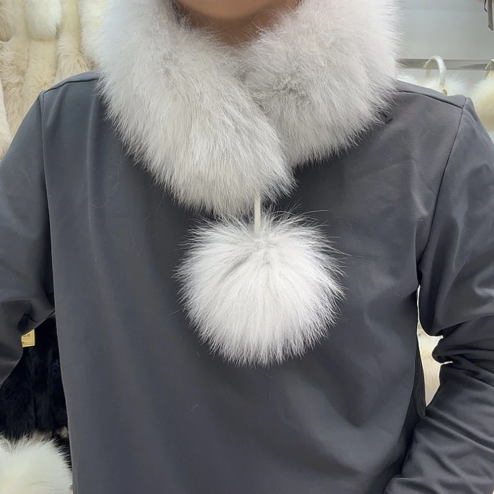 狐狸毛蓝狐本色可爱小毛球 55