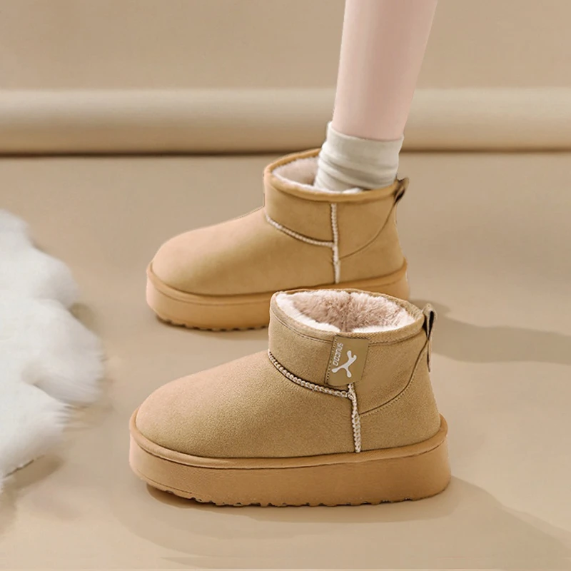 哈尔滨雪地靴女2025冬季新款靴子加绒加厚保暖孕妇厚底大棉鞋41码