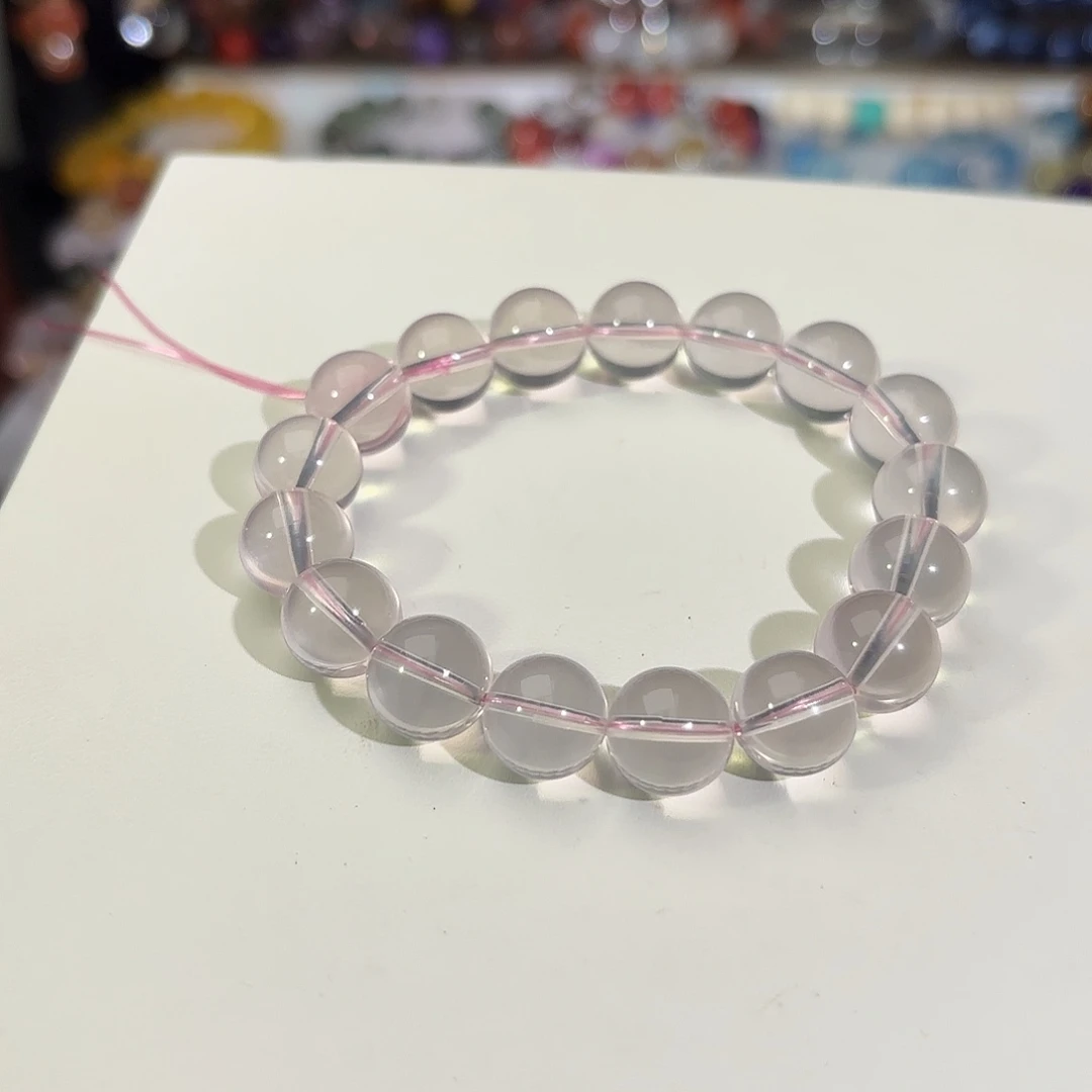 水晶手链未镶嵌粉水晶11