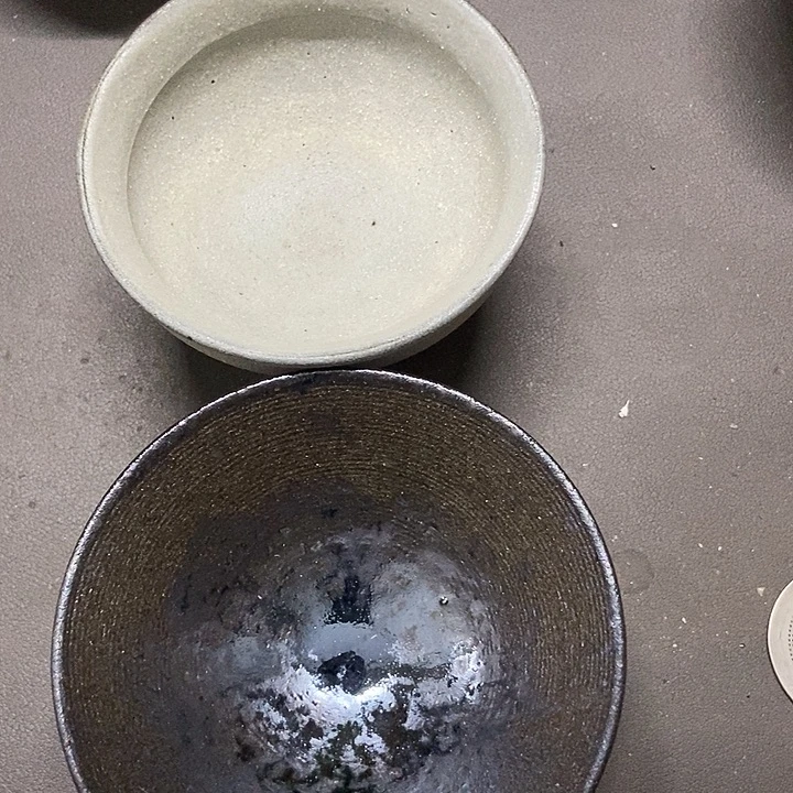 品***生茶盏139 建窑建盏微瑕（2只）