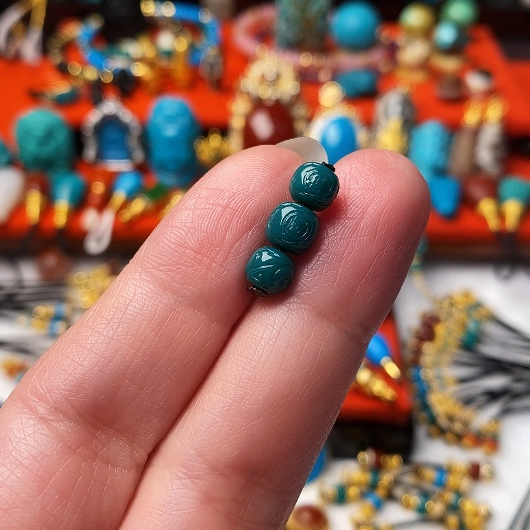 '***凯绿松石未镶嵌配饰