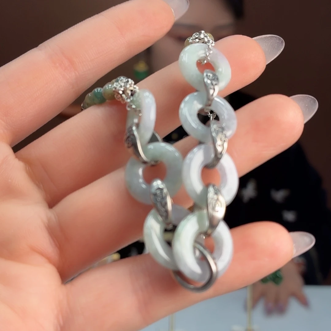 翡翠未镶嵌手链手链