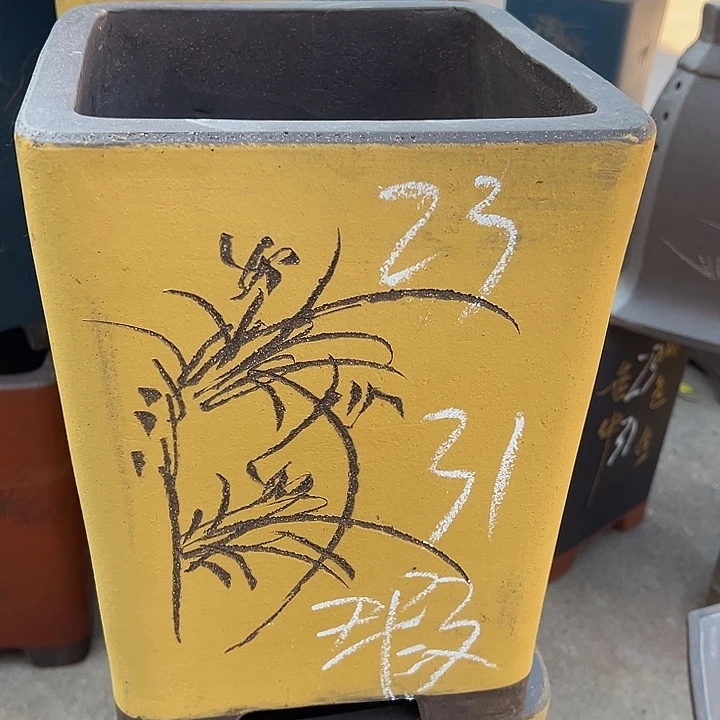 紫砂花盆透气花盆