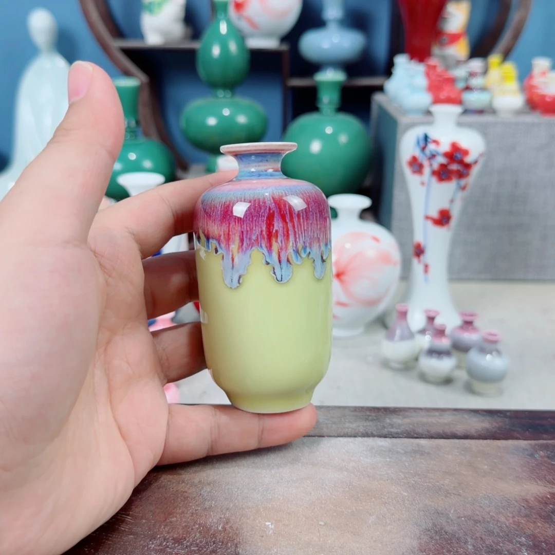 陶瓷手工小花器摆件