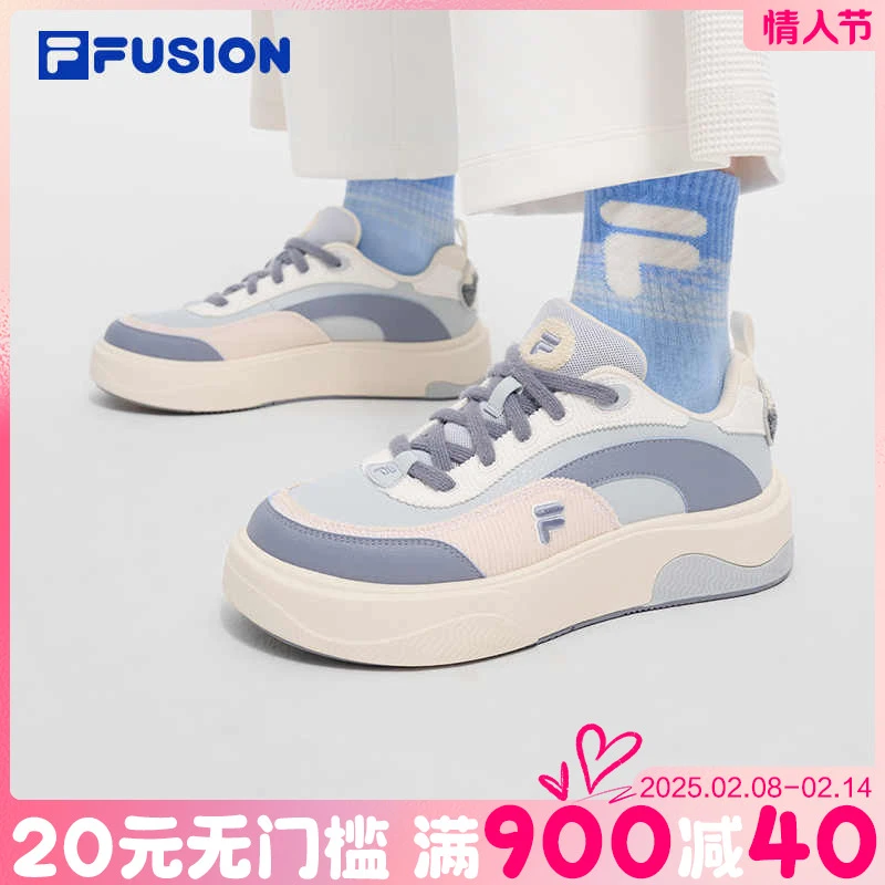 Fila/斐乐潮牌24新款女鞋【蛋糕鞋】秋冬百搭潮酷低帮滑板鞋休闲鞋