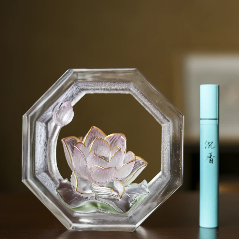 【陶珊居】十二花神-七月荷花-香插 138*68*140mm（玉洁冰清）