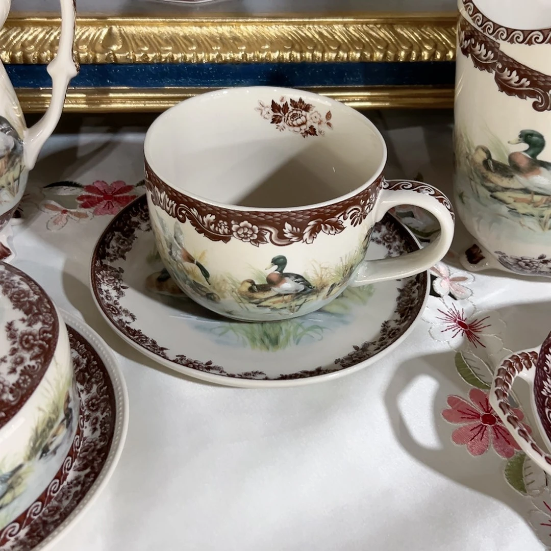 陶瓷YD8802经典早餐杯碟