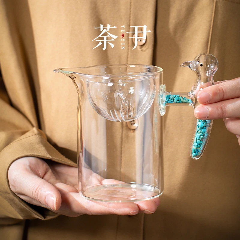 小青柑专用泡茶器加厚耐热茶器家用透明高硼硅泡茶茶海茶漏茶过滤