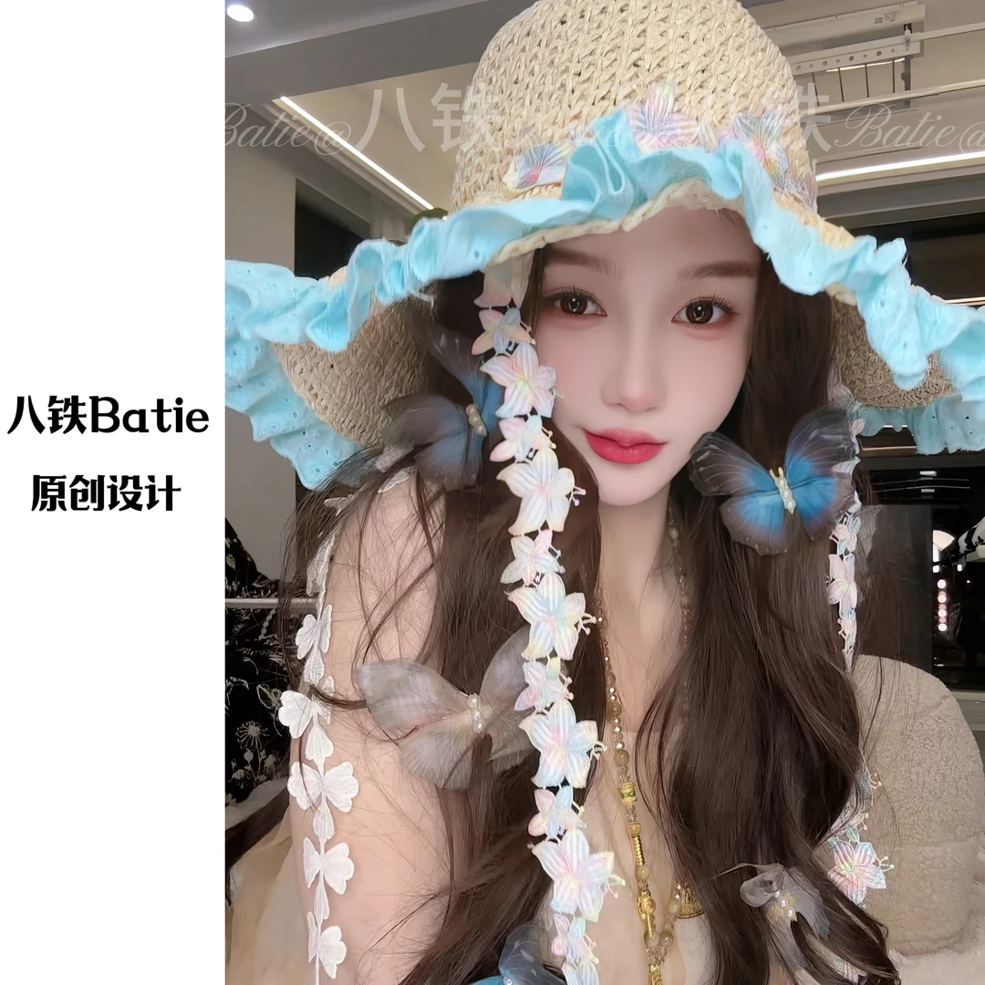 【花荣春色】系列海滩旅游打卡出片必入渔夫帽草帽