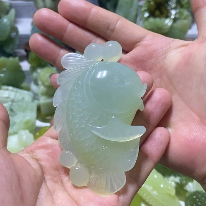 【闪购商品】未镶嵌蛇纹石玉把件