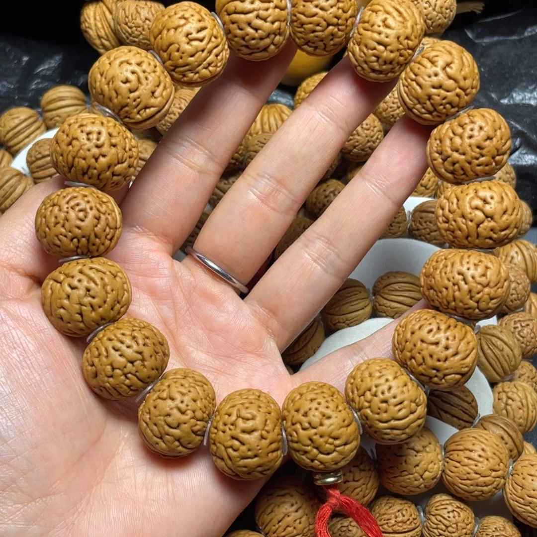 吊坠桃核桃核手串21+磨盘