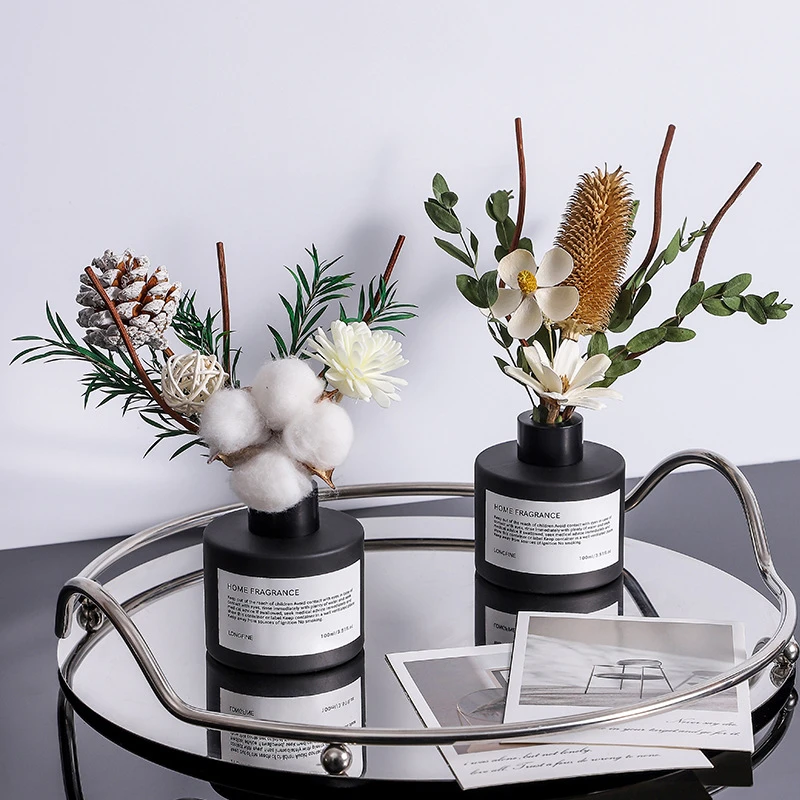 香薰家用室内持久卧室慵懒周末卫生间干花摆件小众高级熏香氛精油