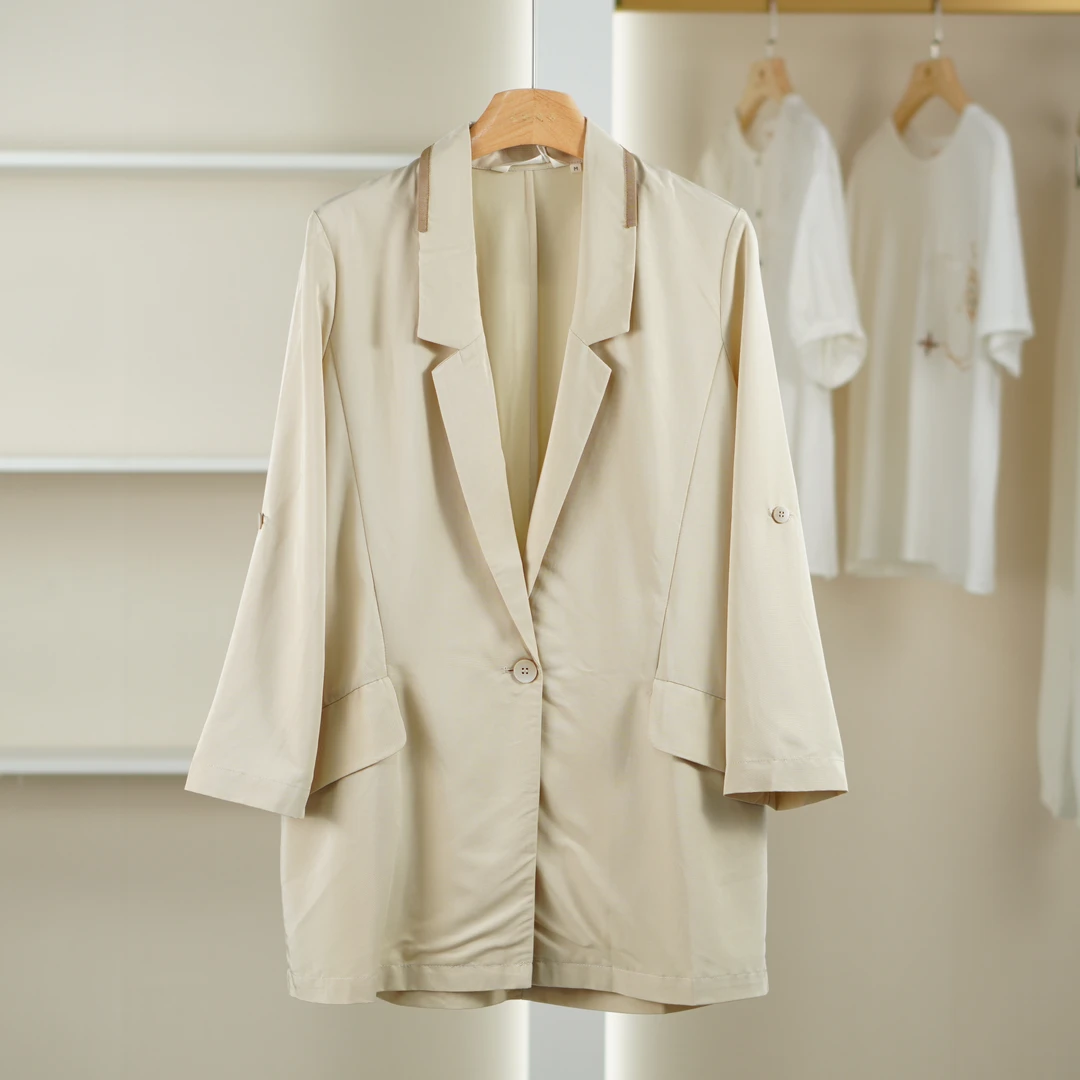 麦迪尚品【unbl】50905113 春秋简约气质西服外套品牌女装