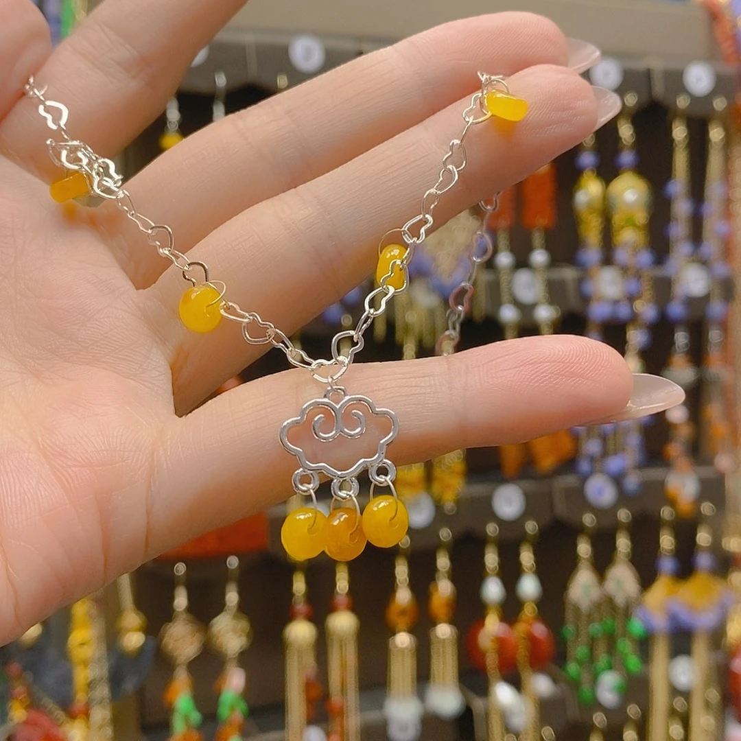 翡翠合金耳饰翡翠