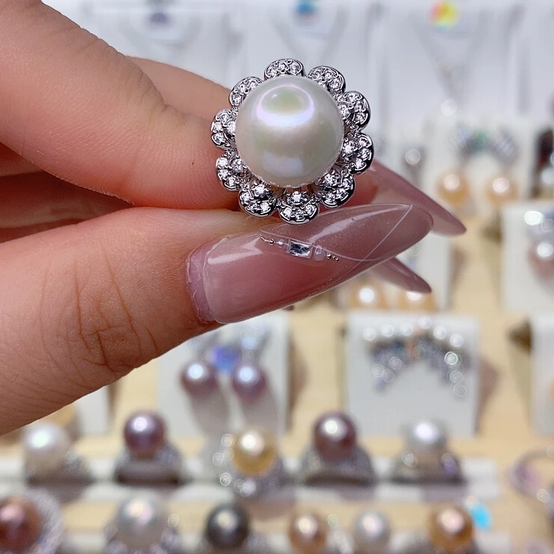 未镶嵌戒指淡水珍珠