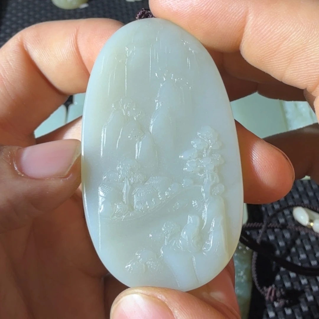 和田玉未镶嵌颈饰