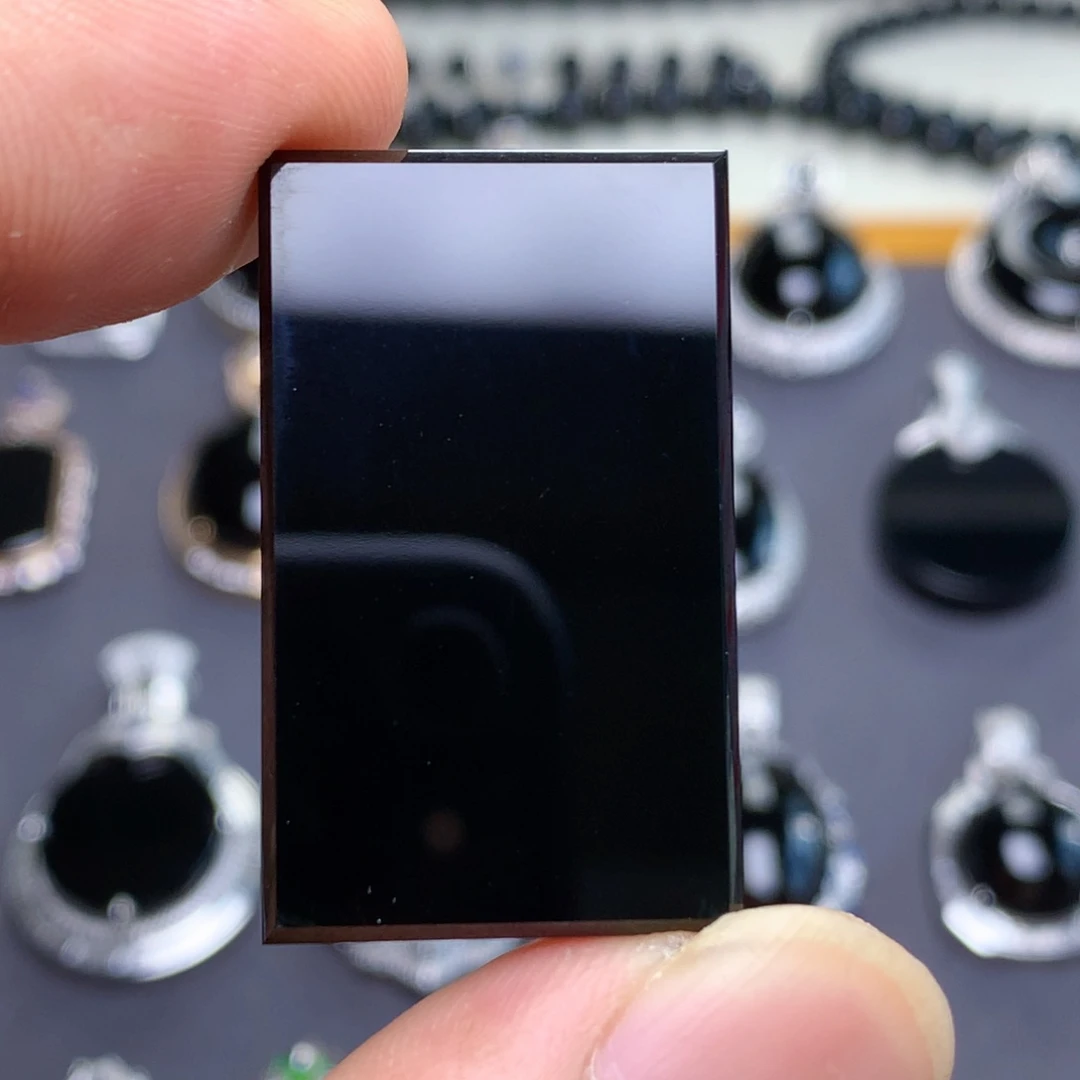 颈饰未镶嵌翡翠墨翠无事牌