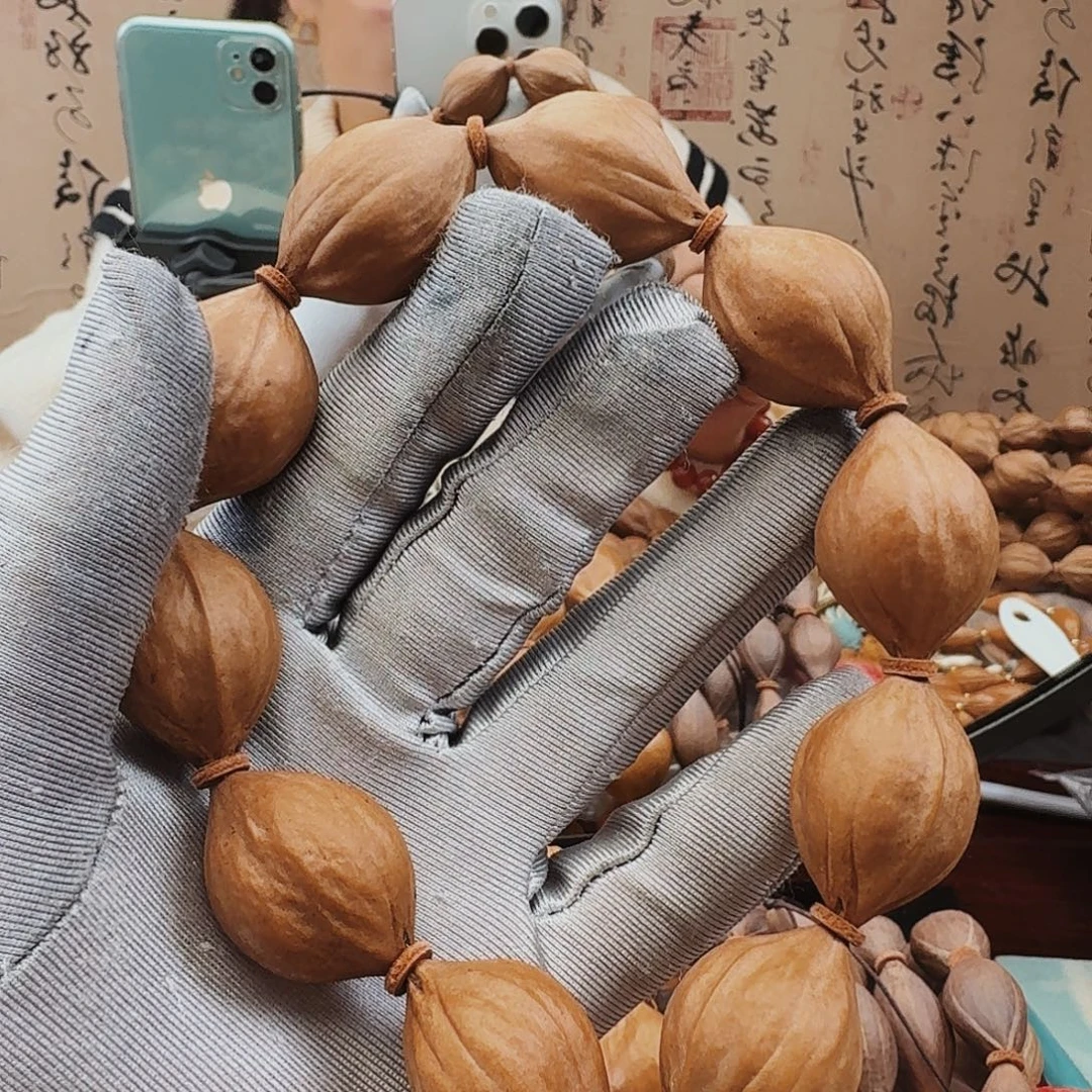 橄榄核手串水晶核