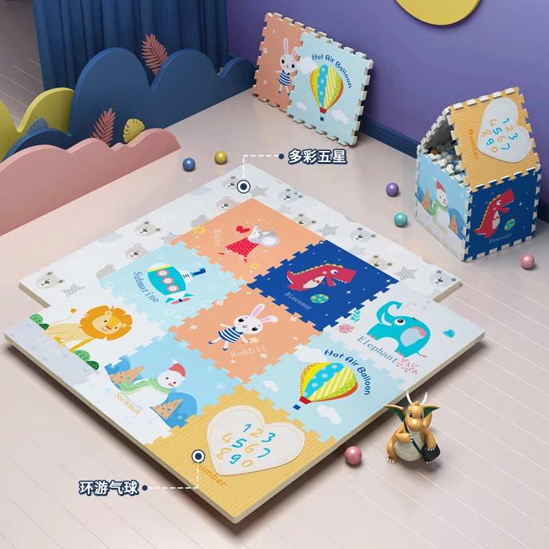 拼接宝宝游戏双面XPE折叠垫游戏垫加厚