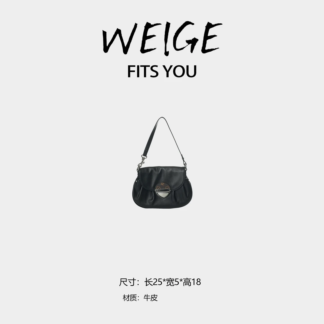 【高定系列】2025夏季新款百搭轻便手提单肩斜跨女包BV75001-黑色