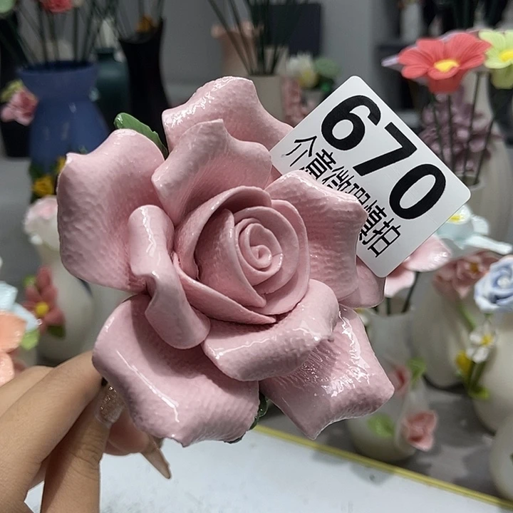 陶瓷纯手工捏花设计