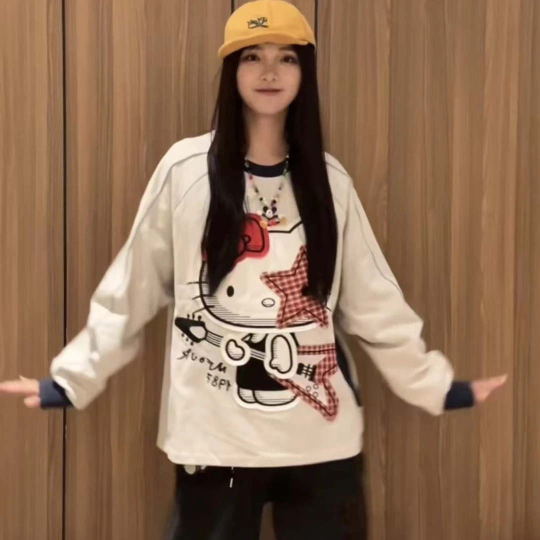 【贴布五星KT卫衣-265】R77新款刺绣设计时尚百搭卫衣男女同款-265