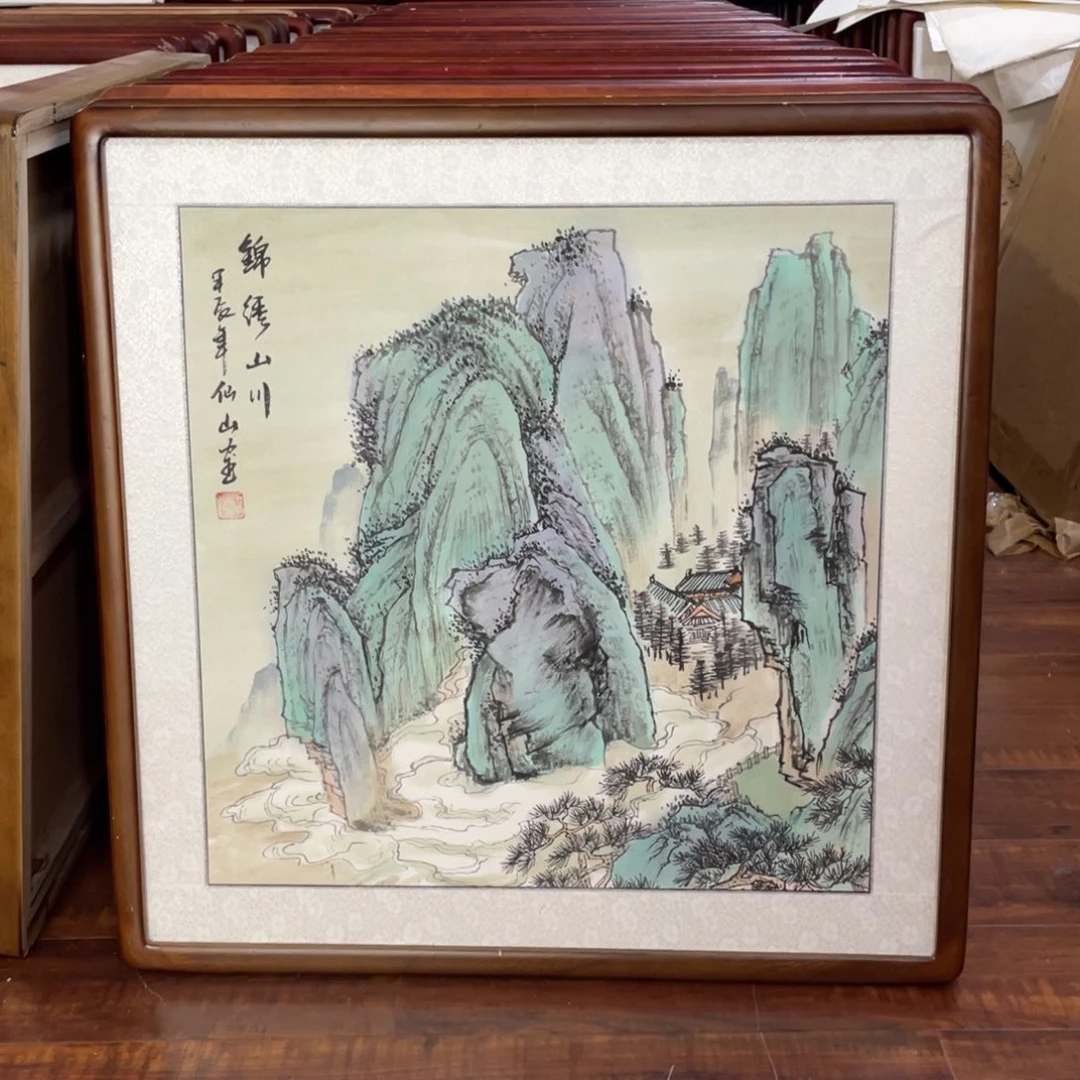 国画带框尺寸63*63厘米