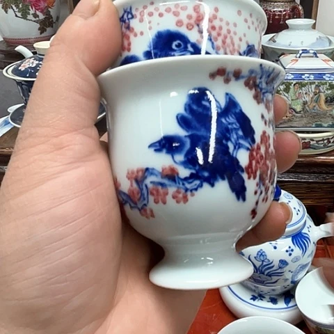 盖碗追*景德镇陶瓷主人杯