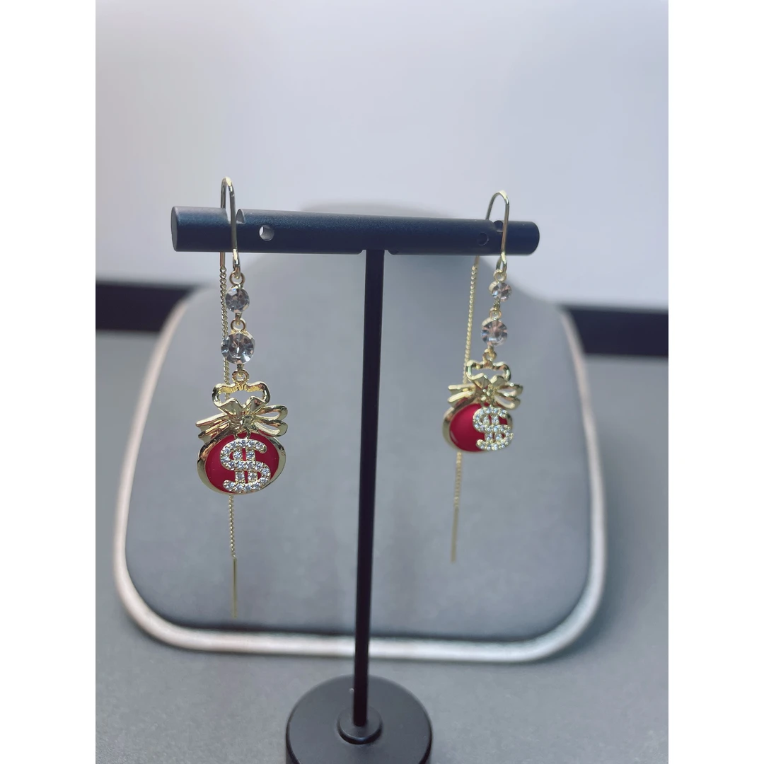 合金合成锆石耳饰 1199高级轻奢时尚福袋耳线耳饰