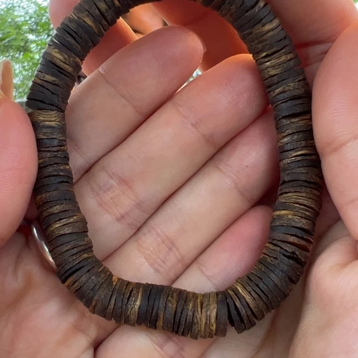 手串沉香08规格 片片珠 8克 99沉